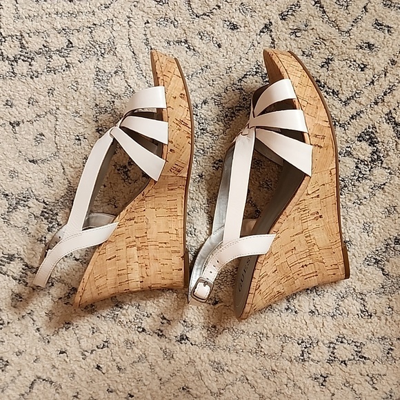 Wedge silver and cork heel - Picture 4 of 7